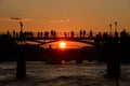 Pont des Arts - Lovers bridge - Paris Royalty Free Stock Photo