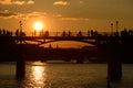 Pont des Arts - Lovers bridge - Paris Royalty Free Stock Photo