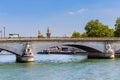 Pont des Invalides across the Seine in Paris, France Royalty Free Stock Photo