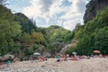 The Pont du Diable or Devil Bridge is a Roman bridge that spans