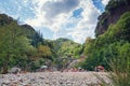 The Pont du Diable or Devil Bridge is a Roman bridge that spans