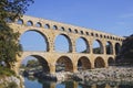 Pont du Gard Aquaduct, France Royalty Free Stock Photo