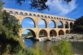 Pont du Gard Aqueduct Royalty Free Stock Photo