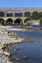 Pont du Gard - Roman Aqueduct - France Royalty Free Stock Photo