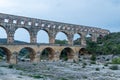 Pont du Gard is a part of Roman aqueduct in southern France Royalty Free Stock Photo