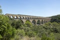 Pont-du-Gard, Roman aquaduct, France Royalty Free Stock Photo