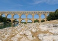Pont du Gard, roman bridge in Provence, France