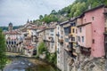 Pont-En-Royans, a charming picturesque medieval village with it colorful houses overhang the Bourne river, Royalty Free Stock Photo