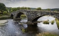 Pont Fawr bridge in Llanrwst Royalty Free Stock Photo