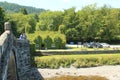 Pont Fawr bridge over the river conwy Royalty Free Stock Photo