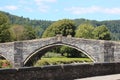 Pont Fawr bridge over the river conwy Royalty Free Stock Photo