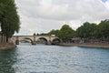 Pont Marie over the seine river in the center of Paris Royalty Free Stock Photo