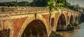 Pont neuf bridge, Garonne river,Toulouse,France Royalty Free Stock Photo