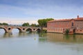 Pont Neuf bridge in Toulouse, France Royalty Free Stock Photo