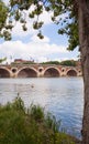 Pont Neuf bridge Toulouse river La Garonne Royalty Free Stock Photo