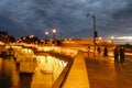 The Pont Neuf in Paris at night