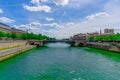 Pont Notre Dame, crossing the Seine river in Paris