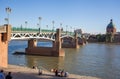 Pont Saint Pierre bridge Garonne river Toulouse