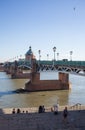 Pont Saint Pierre bridge Garonne river Toulouse