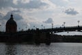 Pont Saint Pierre, Cityscape in Sunny day in Toulouse, France in summer 2022 Royalty Free Stock Photo