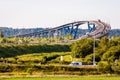 The Pont sur le Grand Canal du Havre in France Royalty Free Stock Photo