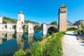 Pont Valentre in Cahors, France.