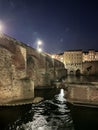 Pont Vieux bridge over Le Tarn river in Albi, Occitania, France, February 2023