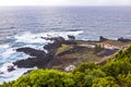 Ponta da Ferraria hot springs, Sao Miguel island, Azores, Portugal Royalty Free Stock Photo