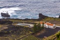 Ponta da Ferraria hot springs, Sao Miguel island, Azores, Portugal Royalty Free Stock Photo