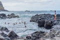 Ponta da Ferraria thermal bath facilities on Sao Miguel Island, Azores, Portugal