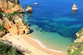 Ponta de Piedade in Lagos, Algarve coast in Portugal Royalty Free Stock Photo