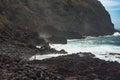 PONTA DEL GADA, SAN MIGUEL, AZORES-APRIL 26, 2016: tourists walk