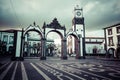 Ponta Delgada, Azores, Portugal - April 20, 2015: Portas da Cida Royalty Free Stock Photo