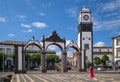 City Gate of Ponta Delgada, Sao Miguel island, Azores, Portugal Royalty Free Stock Photo