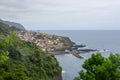 Ponta delgada in madeira north coast panorama mountain view sea Royalty Free Stock Photo