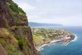 Ponta delgada in madeira north coast panorama mountain view sea