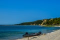 Ponta Do Ouro pristine beach and town in Mozambique coastline near border of South Africa Royalty Free Stock Photo