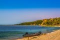 Ponta Do Ouro pristine beach and town in Mozambique coastline near border of South Africa Royalty Free Stock Photo