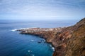 Ponta do Sol village aerial view, Santo Antao island, Cape Verde Royalty Free Stock Photo