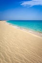 Ponta preta beach and dune in Santa Maria, Sal Island, Cape Verde Royalty Free Stock Photo