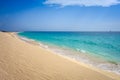 Ponta preta beach and dune in Santa Maria, Sal Island, Cape Verde Royalty Free Stock Photo