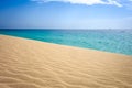 Ponta preta beach and dune in Santa Maria, Sal Island, Cape Verde Royalty Free Stock Photo