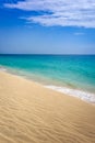 Ponta preta beach and dune in Santa Maria, Sal Island, Cape Verde Royalty Free Stock Photo