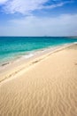 Ponta preta beach and dune in Santa Maria, Sal Island, Cape Verde Royalty Free Stock Photo