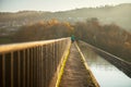 Pontcysyllte Aqueduct with Llangollen Canal in Wales, UK