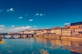 Ponte alla Carraia bridge in Florence Royalty Free Stock Photo