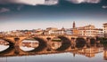 ponte Alla Garraia over river Arno, Florence, Italy Royalty Free Stock Photo