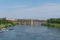 Ponte Coperto bridge, Pavia, Lombardy, Italy Royalty Free Stock Photo