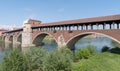 Ponte Coperto bridge, Pavia, Lombardy, Italy Royalty Free Stock Photo