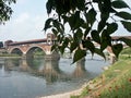 The Ponte Coperto Covered Bridge also known as Ponte Vecchio Old Bridge